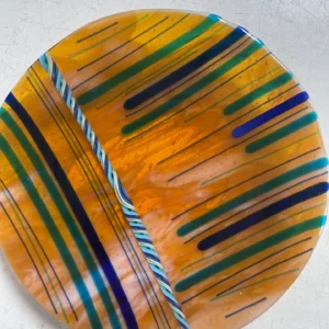 Radiant Stripes - Fused Glass