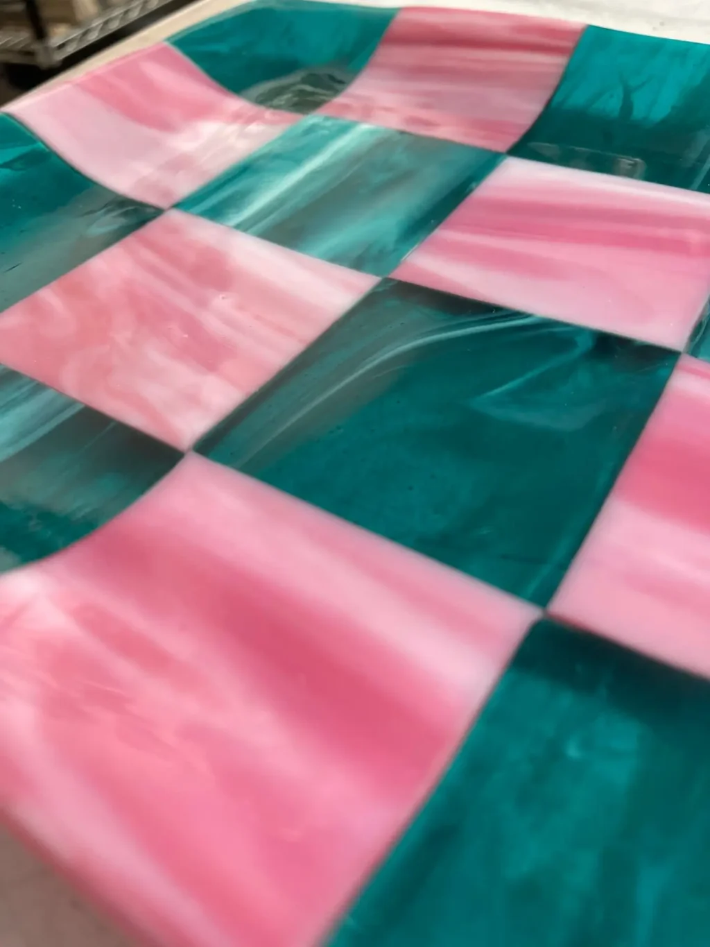 Playful Pink and Teal Checks - Image 3