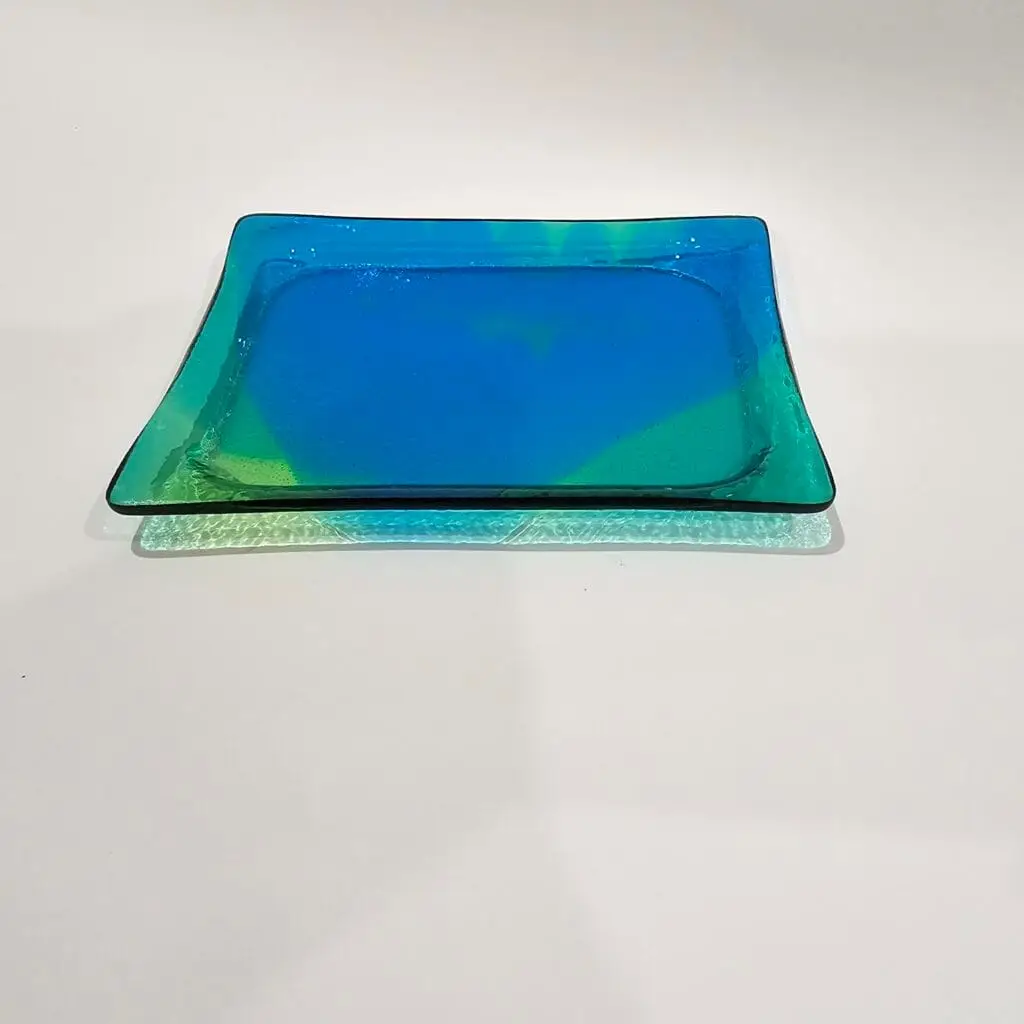 Dreamy Waves Glass Dish - Fused Glass