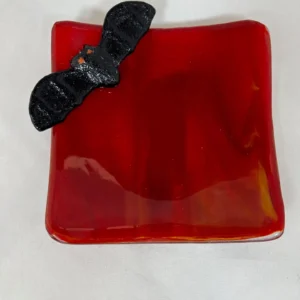 Crimson Twilight - Fused Glass