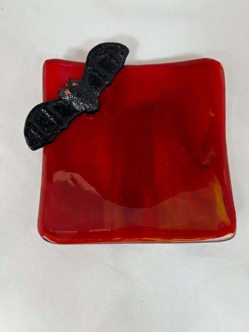 Crimson Twilight - Fused Glass