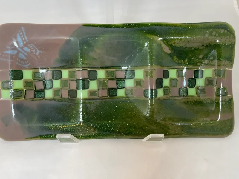Butterfly Gathering Tray - Fused Glass