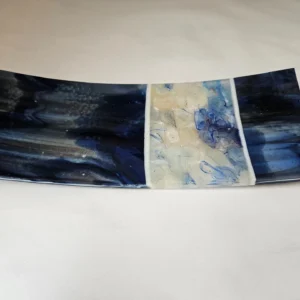 Indigo Drift - Fused Glass