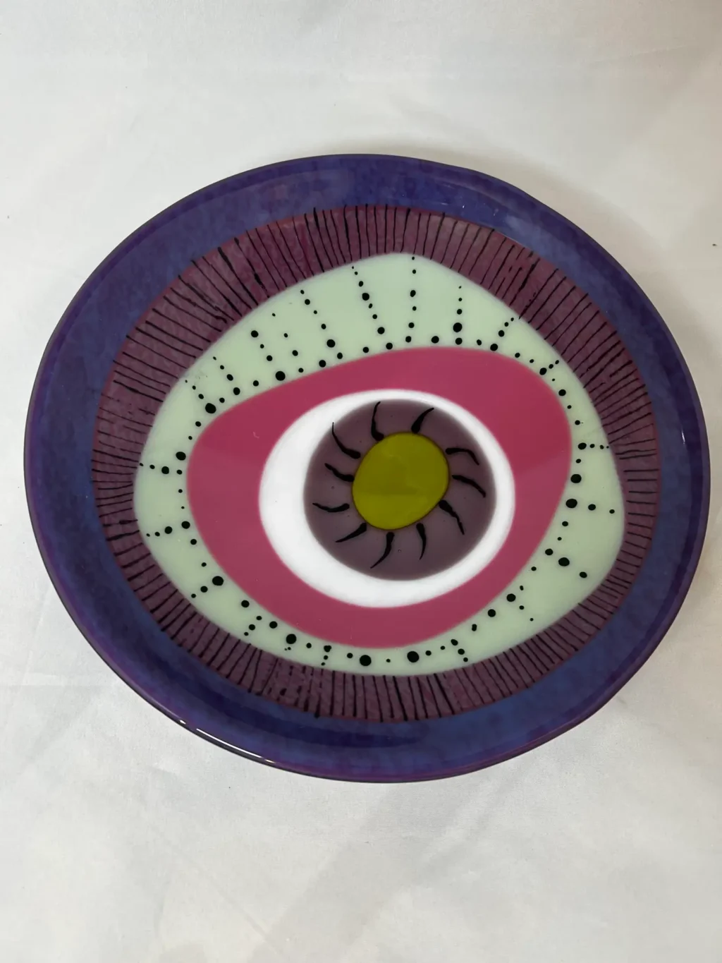 Whimsical Harmony Bowl - Fused Glass