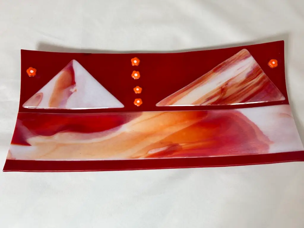 Desert Peaks - Fused Glass