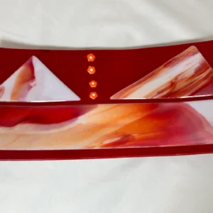 Desert Peaks - Fused Glass