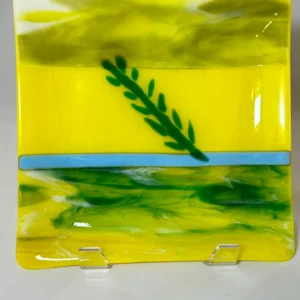 Leafy Breeze - Fused Glass