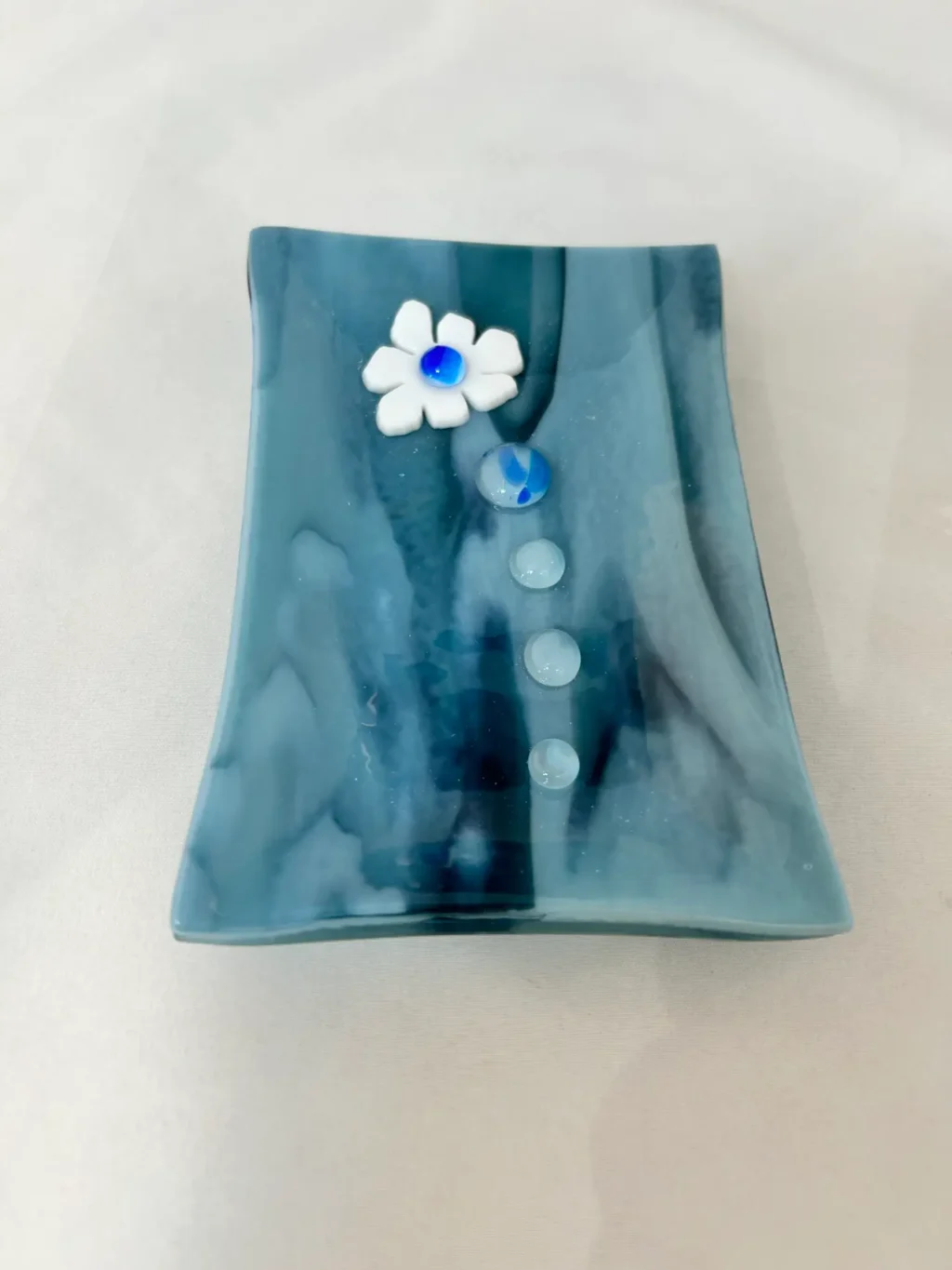 Celestial Blossom Dish - Fused Glass