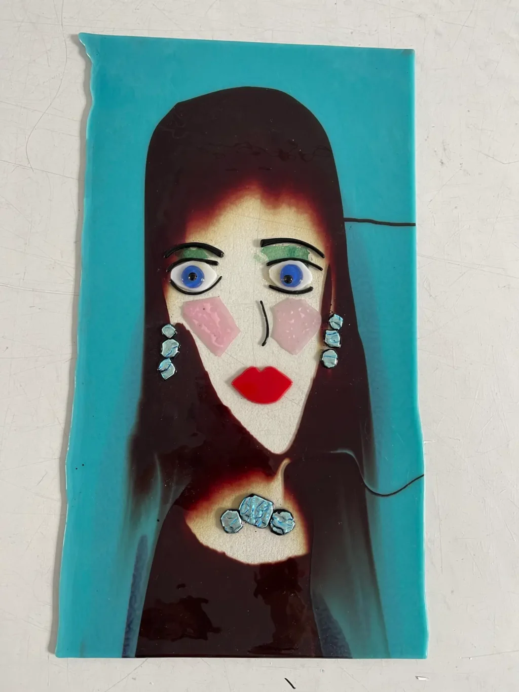 Lady of Elegance - Fused Glass