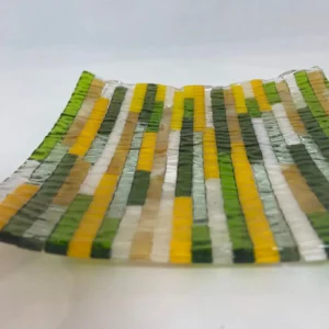 Harvest Mosaic Plate - Fused Glass