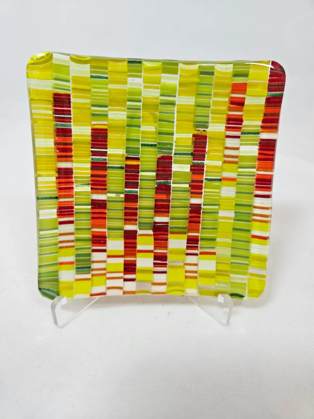 Citrus Stripes - Fused Glass