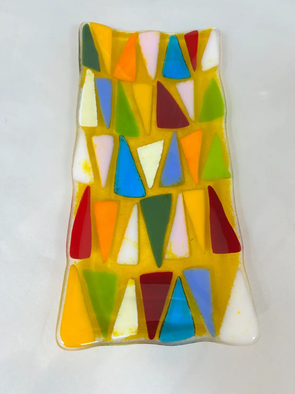 Festival of Triangles - Fused Glass