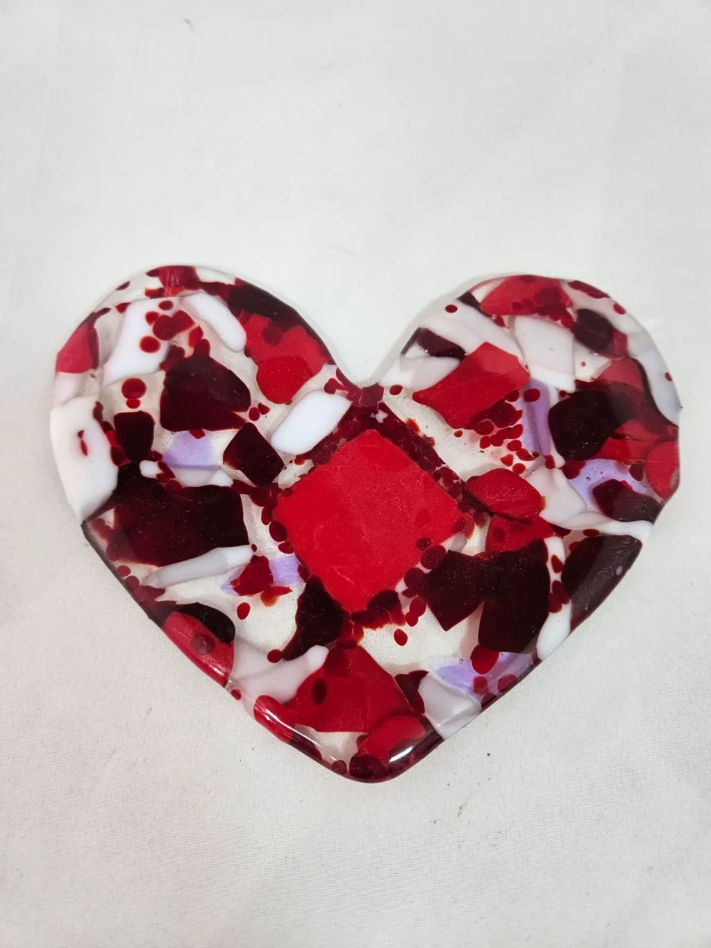 Passionate Heart - Fused Glass