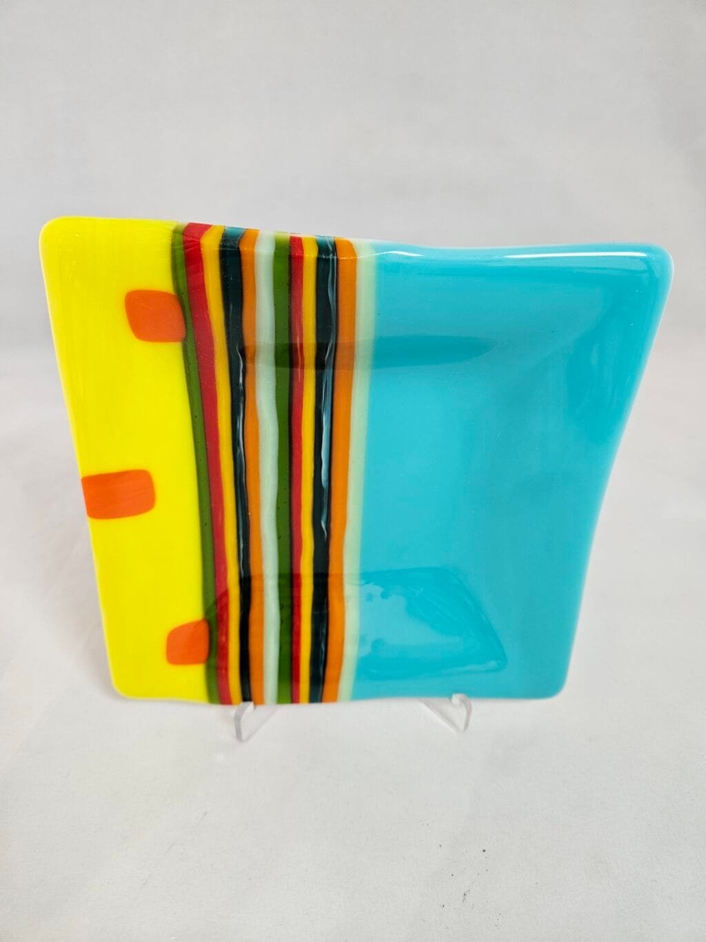 Striped Radiance - Fused Glass