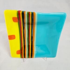 Striped Radiance - Fused Glass