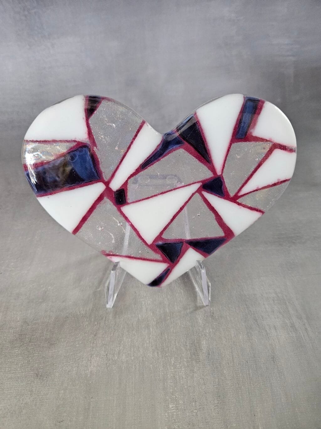 Fractured Love - Fused Glass