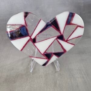 Fractured Love - Fused Glass