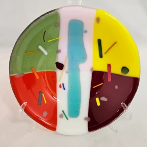 Celebration Slice - Fused Glass