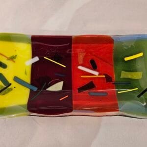 Kaleido Stripe - Fused Glass