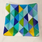 Facet Flow - Fused Glass