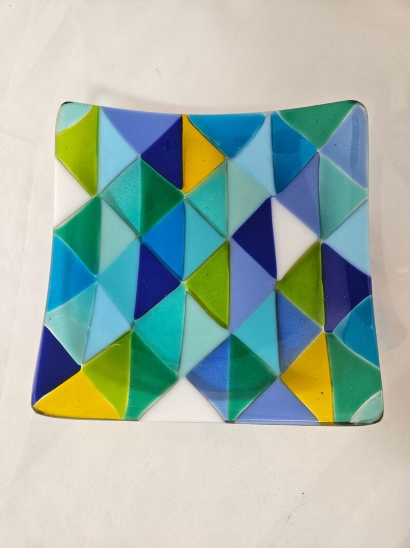 Facet Flow - Fused Glass