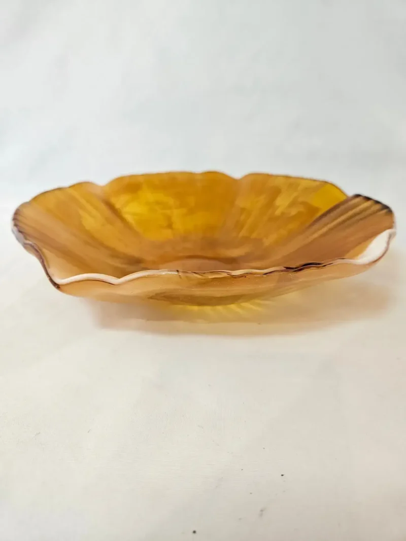 Amber Drift Glass Serving Bowl - Image 4