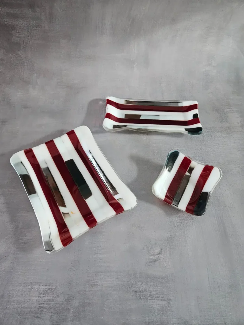 Striped in Style Set - Fused Glass