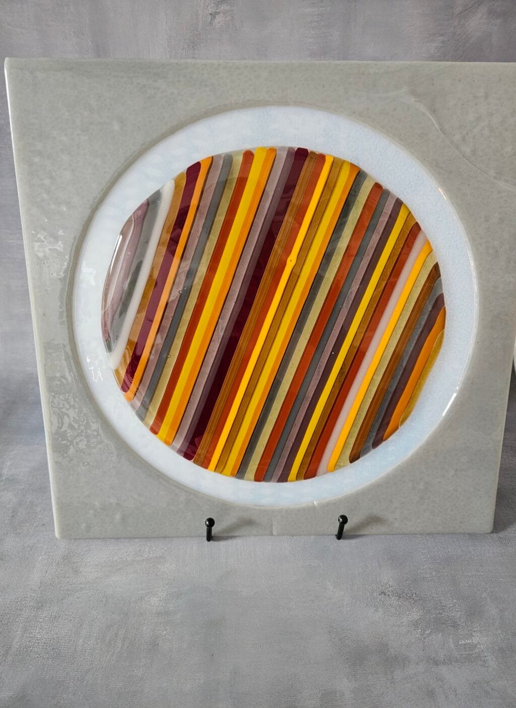 Strata Circle - Fused Glass