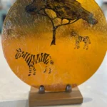 Golden Savannah - Fused Glass