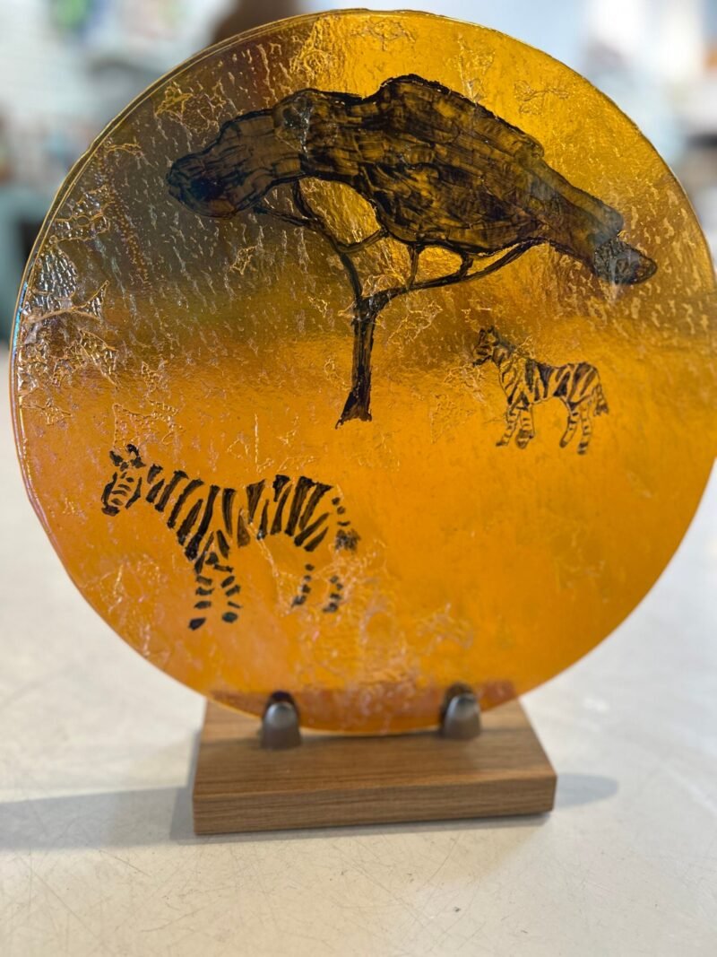 Golden Savannah - Fused Glass