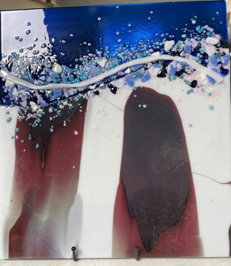 Veil of Dusk - Fused Glass