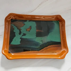 “Desert Mirage” Tray 8″ x 11″ - Fused Glass