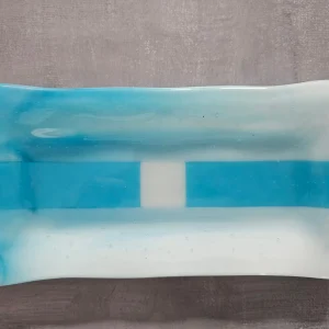 Crystal Waves - Fused Glass