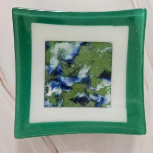 Forest Cascade - Fused Glass