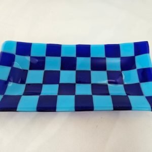 Checkered Waves - Fused Glass