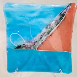 Coastal Ascent - Fused Glass