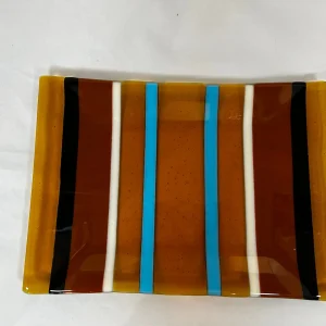 Stripes of Elegance - Fused Glass