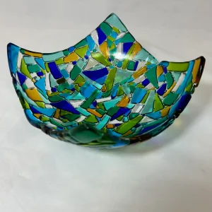 Shattered Harmony - Fused Glass