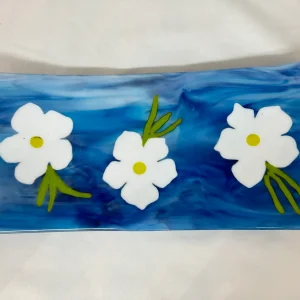 Floral Serenity - Fused Glass