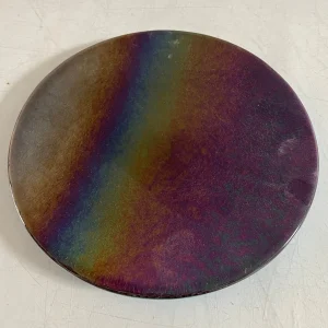 “Cosmic Dusk” Plate 10” Round - Fused Glass