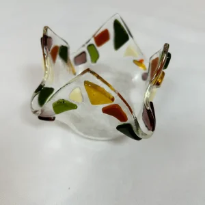 Autumn Breeze Votive Candle Holder - Fused Glass