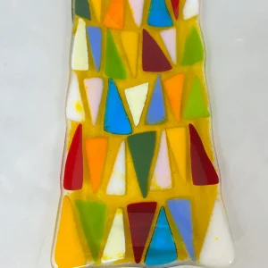 Festival of Triangles - Fused Glass