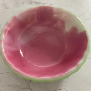 “Summer Sorbet” Bowl 5″ Round - Fused Glass