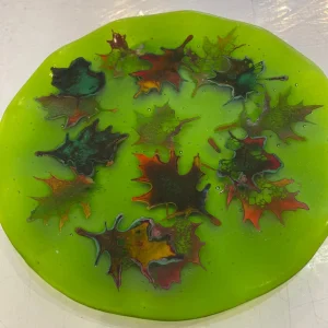 Fallen Leaves - Fused Glass