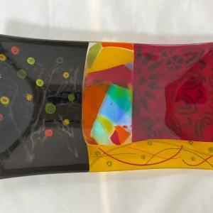 Radiant Trio - Fused Glass