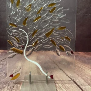 Clearly a Tree 8″ x 10″ - Fused Glass